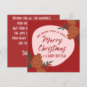 クリスマスに楽しいひと時をお過ごしください シーズンカード (正面/裏面)