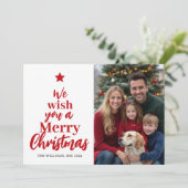 クリスマスに楽しい写真カードをお願い シーズンカード (スタンド正面)