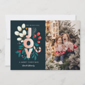 クリスマスに楽しい写真カードをお願い シーズンカード (正面)