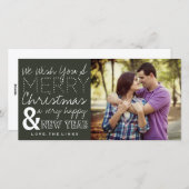 クリスマスに楽しい写真カードをお願い シーズンカード (正面/裏面)