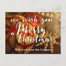 クリスマスに楽しい写真タイポグラフィ シーズンポストカード
