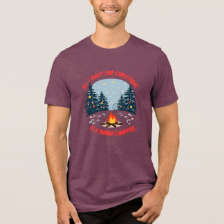 クリスマスに欲しいのはあったかい焚き火シャツだけ トライブレンドTシャツ