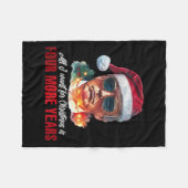 クリスマスに欲しいのはあと4年おもしろいだ フリースブランケット (正面(横))