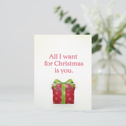 「クリスマスに欲しいのはあなたのはがきだけ シーズンポストカード (スタンド正面)