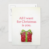 「クリスマスに欲しいのはあなたのはがきだけ シーズンポストカード (正面/裏面)