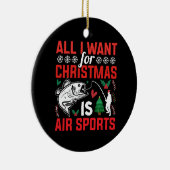 クリスマスに欲しいのはエアスポーツだけ セラミックオーナメント (右)