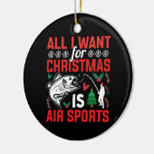 クリスマスに欲しいのはエアスポーツだけ セラミックオーナメント (左)