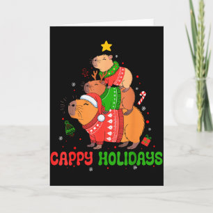クリスマスに欲しいのはカピバラだけ かわいいカピ X カード