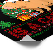 クリスマスに欲しいのはカピバラのダサいスウェットだけ ポスター (角)