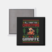 クリスマスに欲しいのはキリン – 醜いクリスマス マグネット (正面/裏面)