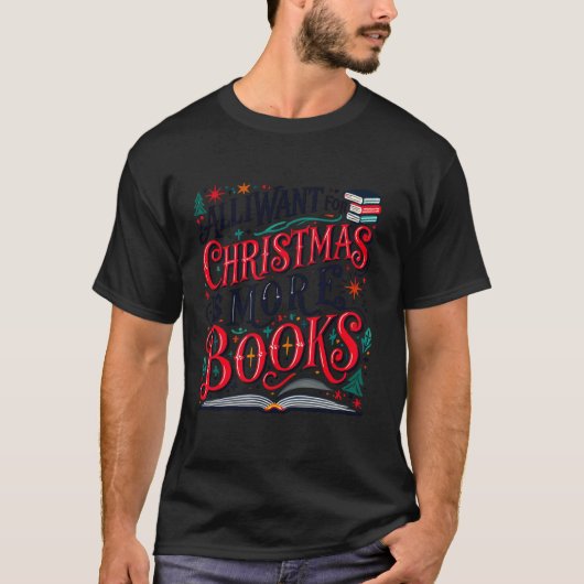 クリスマスに欲しいのはクリスマスツリーPの本だけだ Tシャツ (正面)
