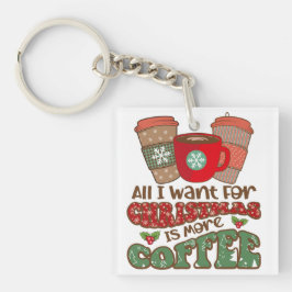 クリスマスに欲しいのはコーヒーだけおもしろいだ キーホルダー