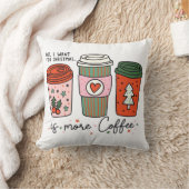 クリスマスに欲しいのはコーヒーだけおもしろい クッション (ブランケット)