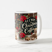 クリスマスに欲しいのはコーヒーだけ コーヒーマグカップ (正面右)