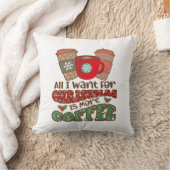 クリスマスに欲しいのはコーヒーだけ、ユーモアあふれるXmas クッション (ブランケット)