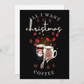 クリスマスに欲しいのはコーヒーだけ TシャツB シーズンカード (正面/裏面)