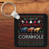 クリスマスに欲しいのはコーンホールディグリーなコーンホール キーホルダー (正面)