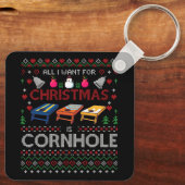 クリスマスに欲しいのはコーンホールディグリーなコーンホール キーホルダー (裏面)