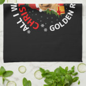 クリスマスに欲しいのはゴールデンレトリバーのSHだけ キッチンタオル (折り畳み)