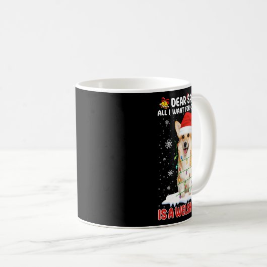 クリスマスに欲しいのはサンタウェルシュコーギーだけ コーヒーマグカップ (正面右)