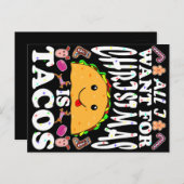 クリスマスに欲しいのはタコスだけだ シーズンポストカード (正面/裏面)