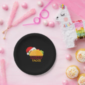 クリスマスに欲しいのはタコス・クリスマスサンタだけだ ペーパープレート (パーティー)