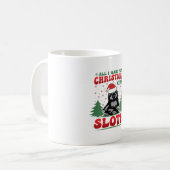 クリスマスに欲しいのはナマケモノだけ コーヒーマグカップ (正面左)