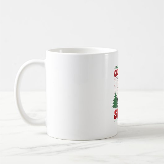 クリスマスに欲しいのはナマケモノだけ コーヒーマグカップ (左)