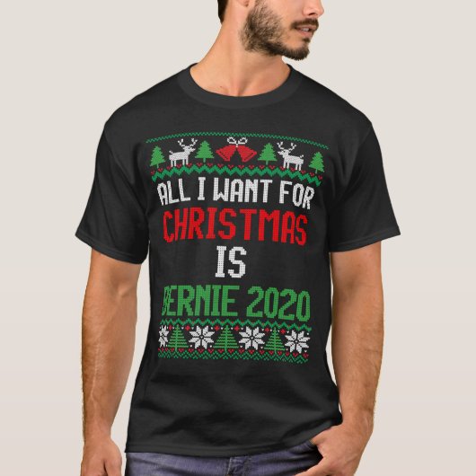 クリスマスに欲しいのはバーニー2020バーニーさん Tシャツ (正面)