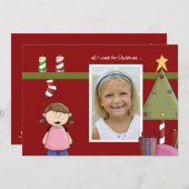 クリスマスに欲しいのはフォトホリデーカードだけ シーズンカード (正面/裏面)