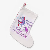 クリスマスに欲しいのはユニコーンだけだ スモールクリスマスストッキング (正面 (吊り時))