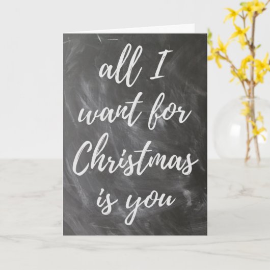 クリスマスに欲しいのはロマンチックな休日 カード (黄色い花)