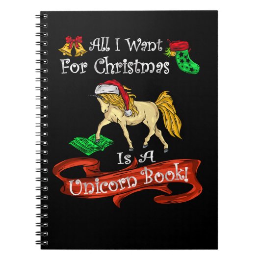 クリスマスに欲しいのは一角獣の本だけだ ノートブック (正面)