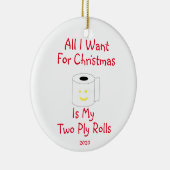 クリスマスに欲しいのは僕の二枚使い転がだ セラミックオーナメント (右)