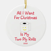 クリスマスに欲しいのは僕の二枚使い転がだ セラミックオーナメント (正面)