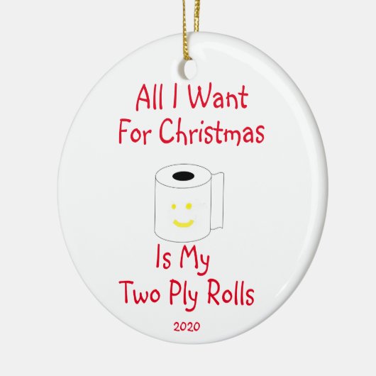 クリスマスに欲しいのは僕の二枚使い転がだ セラミックオーナメント (左)