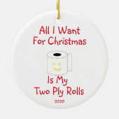 クリスマスに欲しいのは僕の二枚使い転がだ セラミックオーナメント (裏面)