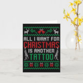 クリスマスに欲しいのは別のタトゥー最高のフだ カード (黄色い花)