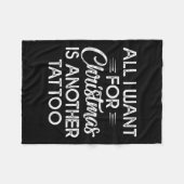 クリスマスに欲しいのは別の入れ墨 フリースブランケット (正面(横))