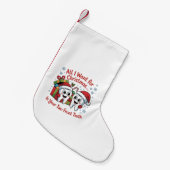 クリスマスに欲しいのは前歯が二本だけよ。 スモールクリスマスストッキング (正面 (吊り時))