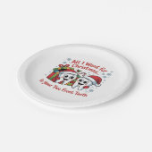 クリスマスに欲しいのは前歯が二本だけよ。 ペーパープレート (アングル)