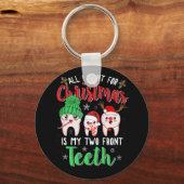 クリスマスに欲しいのは前歯2本 キーホルダー (正面)