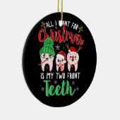 クリスマスに欲しいのは前歯2本 セラミックオーナメント (右)