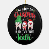 クリスマスに欲しいのは前歯2本 セラミックオーナメント (左)