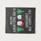 クリスマスに欲しいのは前歯2本 タペストリー (正面(横))