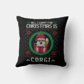クリスマスに欲しいのは可愛いコルギだけ クッション (裏面)