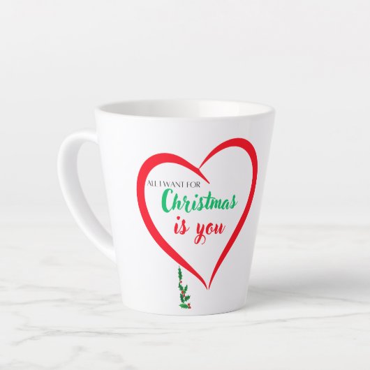 クリスマスに欲しいのは君だけだ カフェラテマグ (左アングル)
