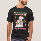 クリスマスに欲しいのは孫のおばあちゃん Tシャツ (正面)