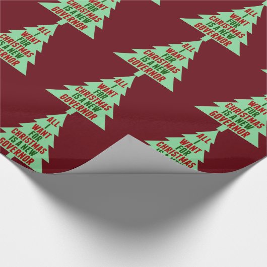 クリスマスに欲しいのは新しい知事おもしろい ラッピングペーパー (角)