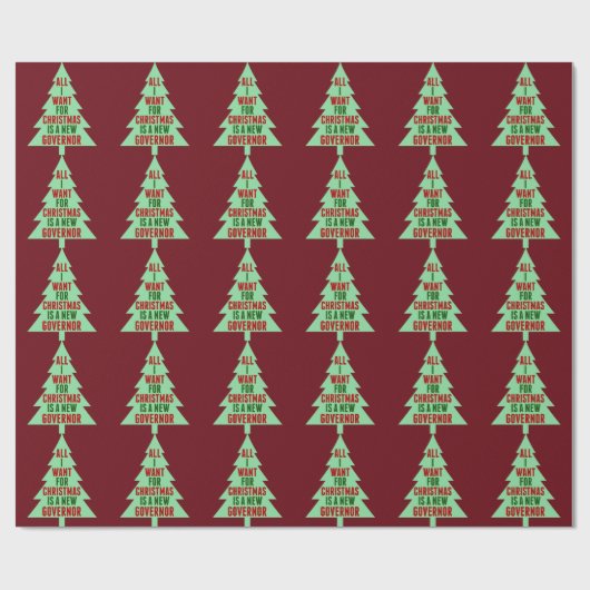 クリスマスに欲しいのは新しい知事おもしろい ラッピングペーパー (フラット)